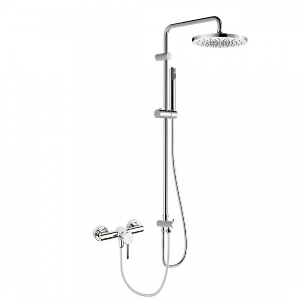 Oltens Molle zestaw prysznicowy ścienny z deszczownicą 25 cm chrom 36050100