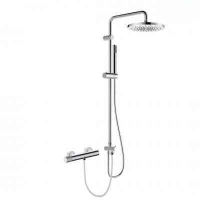 Oltens Hamnes zestaw prysznicowy ścienny z deszczownicą 25 cm chrom 36051100