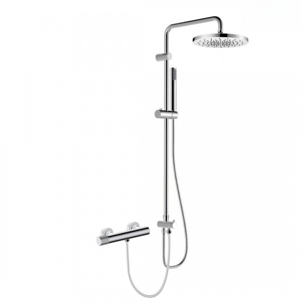 Oltens Hamnes zestaw prysznicowy ścienny z deszczownicą 25 cm chrom 36051100