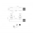 Oltens Hamnes zestaw prysznicowy ścienny z deszczownicą 25 cm chrom 36051100
