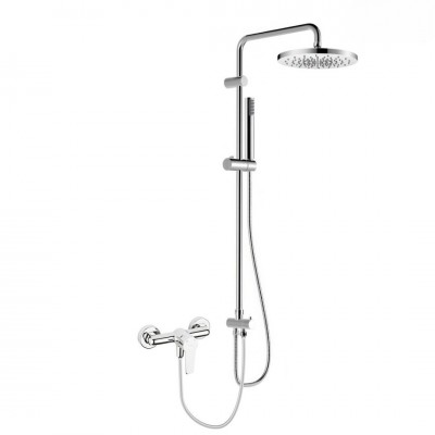 Oltens Jog zestaw prysznicowy ścienny z deszczownicą 25 cm chrom 36052100