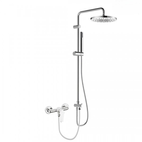 Oltens Jog zestaw prysznicowy ścienny z deszczownicą 25 cm chrom 36052100