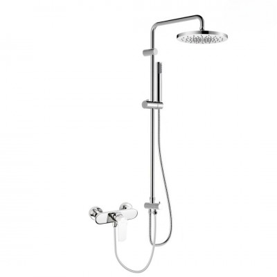 Oltens Vernal zestaw prysznicowy ścienny z deszczownicą 25 cm chrom 36053100