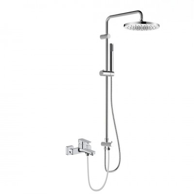 Oltens Hadsel zestaw wannowy ścienny deszczownica 25 cm chrom 36054100