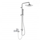 Oltens Hadsel zestaw wannowy ścienny deszczownica 25 cm chrom 36054100