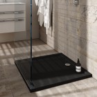 Schedpol Caspar New brodzik kwadratowy 80x80 cm czarny mat 3.2830/C/MG