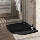 Schedpol Caspar New brodzik półokrągły 80x80 cm czarny mat 3.2333/C/MG