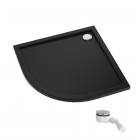 Schedpol Caspar New brodzik półokrągły 80x80 cm czarny mat 3.2333/C/MG