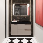 Elita Meble Soho komoda 40 cm z koszem cargo wisząca boczna beżowy mat RE080402047020