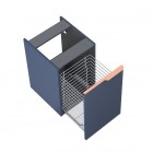 Elita Meble Soho komoda 40 cm z koszem cargo wisząca boczna granatowy mat RE080402047030
