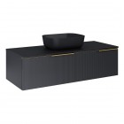 Elita Meble Soho Slim szafka podumywalkowa 120 cm wisząca czarny mat RE081204047160