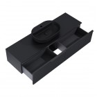 Elita Meble Soho Slim szafka podumywalkowa 160 cm wisząca czarny mat RE081604047160