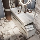 Elita Meble Soho Slim szafka podumywalkowa 160 cm wisząca beżowy mat RE081604047020