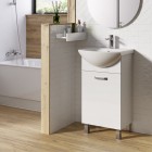 Elita Sunn umywalka z szafką 45,5x44,3 cm biały połysk RE169190008060