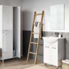 Elita Meble Sunn szafka z umywalką 55,5x44 cm stojąca biały połysk RE169191008060