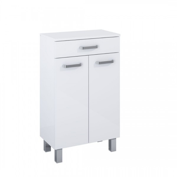 Elita Meble Sunn szafka 50,1x29,6 cm boczna stojąca biały połysk RE169198008060