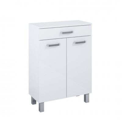 Elita Meble Sunn szafka 58,6x29,6 cm boczna stojąca biały połysk RE169199008060