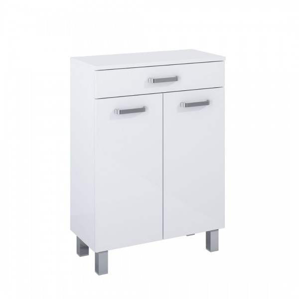 Elita Meble Sunn szafka 58,6x29,6 cm boczna stojąca biały połysk RE169199008060