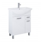 Elita Meble Sunn szafka z umywalką 66x43,9 cm biały połysk RE169192008060