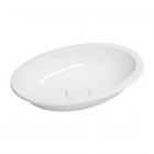 Omnires Shell M+ umywalka 54x37 cm owalna wpuszczana-podblatowa biały połysk SHELL480UPBP