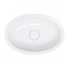 Omnires Shell M+ umywalka 54x37 cm owalna wpuszczana-podblatowa biały połysk SHELL480UPBP