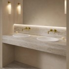 Omnires Shell M+ umywalka 54x37 cm owalna wpuszczana-podblatowa biały mat SHELL480UPBM