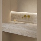 Omnires Shell M+ umywalka 44x31 cm owalna wpuszczana-podblatowa biały mat SHELL380UPBM