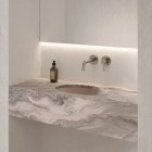 Omnires Shell M+ umywalka 44x31 cm owalna wpuszczana-podblatowa beżowy mat SHELL380UPDB