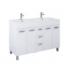 Elita Meble Sunn szafka z umywalką 121,2 cm biały połysk RE169196008060