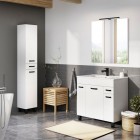 Elita Meble Sunn szafka z umywalką 80 cm stojąca biały połysk RE169195008060