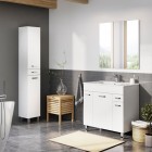 Elita Meble Sunn szafka z umywalką 80 cm stojąca biały połysk RE169195008060