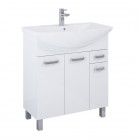 Elita Meble Sunn szafka z umywalką 75 cm stojąca biały połysk RE169193008060