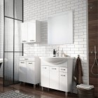 Elita Meble Sunn szafka z umywalką 75 cm stojąca biały połysk RE169193008060