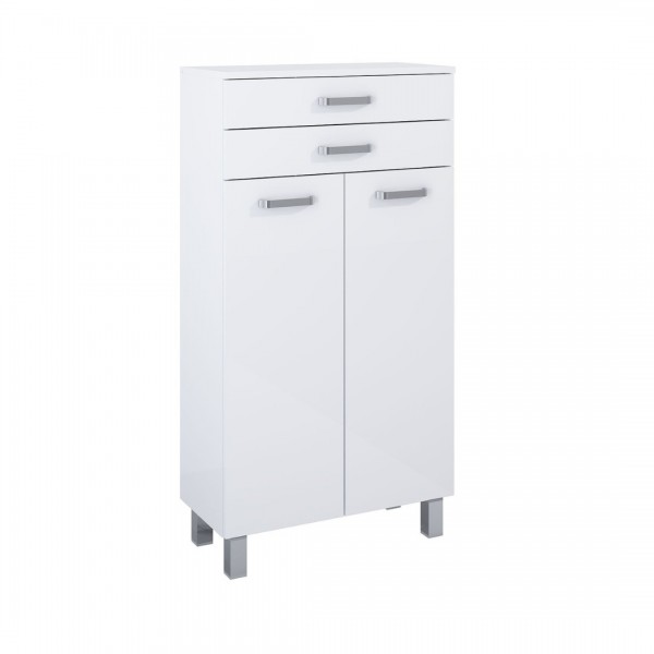 Elita Meble Sunn szafka 58,6 cm boczna stojąca biały połysk RE169204008060