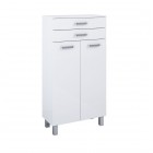 Elita Meble Sunn szafka 58,6 cm boczna stojąca biały połysk RE169204008060