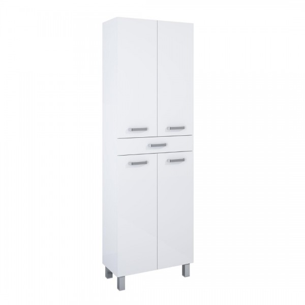 Elita Meble Sunn szafka 58,4 cm boczna stojąca biały połysk RE169202008060