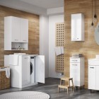 Elita Meble Sunn szafka 70 cm boczna wisząca biały połysk RE169211008060