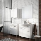 Elita Meble Sunn szafka 59,9 cm boczna wisząca biały połysk RE169208008060