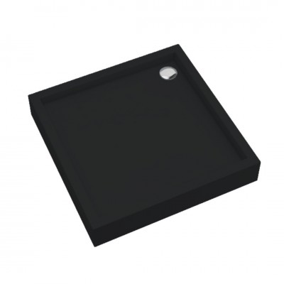 Schedpol Medium brodzik kwadratowy 90x90 cm czarny mat 3.4731/C/MG