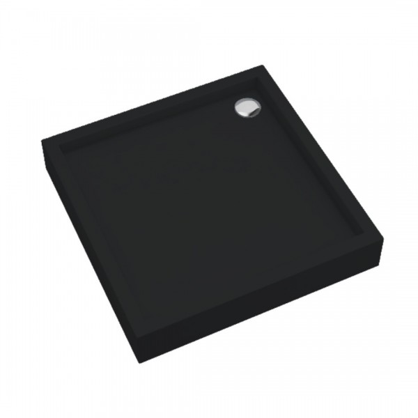 Schedpol Medium brodzik kwadratowy 90x90 cm czarny mat 3.4731/C/MG