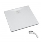 Schedpol Majestic brodzik kwadratowy 80x80 cm biały komień 3.3500/B/ST-M6/B