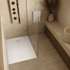 Schedpol Majestic brodzik prostokątny 80x100 cm biały kamień 3.3506/B/ST-M6/B