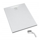 Schedpol Majestic brodzik prostokątny 80x100 cm biały kamień 3.3506/B/ST-M6/B