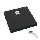 Schedpol New Horizons Black Stone brodzik kwadratowy 80x80 cm 3.3400/C/ST-M2