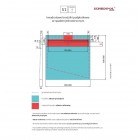 Schedpol Slight Line brodzik podpłytkowy 1-spadowy 80x80 cm z rusztem do zabudowy 10ST.1S1-8080