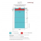 Schedpol Slight Line brodzik podpłytkowy 1-spadowy 130+50x80 cm z rusztem do zabudowy krótki bok 10ST.1S1-80180