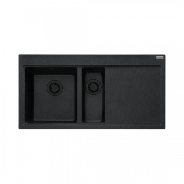 Franke Mythos MTG 651-100 zlewozmywak 100x51,5 cm prawy Fragranit+ czarny mat 114.0743.119