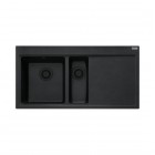 Franke Mythos MTG 651-100 zlewozmywak 100x51,5 cm prawy Fragranit+ czarny mat 114.0743.119