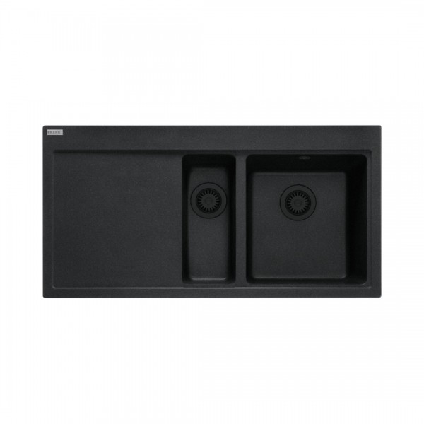 Franke Mythos MTG 651-100 zlewozmywak 100x51,5 cm lewy Fragranit+ onyx czarny mat 114.0743.116