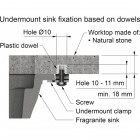 Franke zaczepy do cienkich blatów podbudowa 133.0730.139